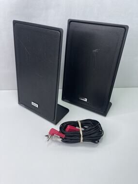 Pair TEAC NXT Flat Panel Bookshelf Speakers 10W 4 Ohm Compact Desktop Black